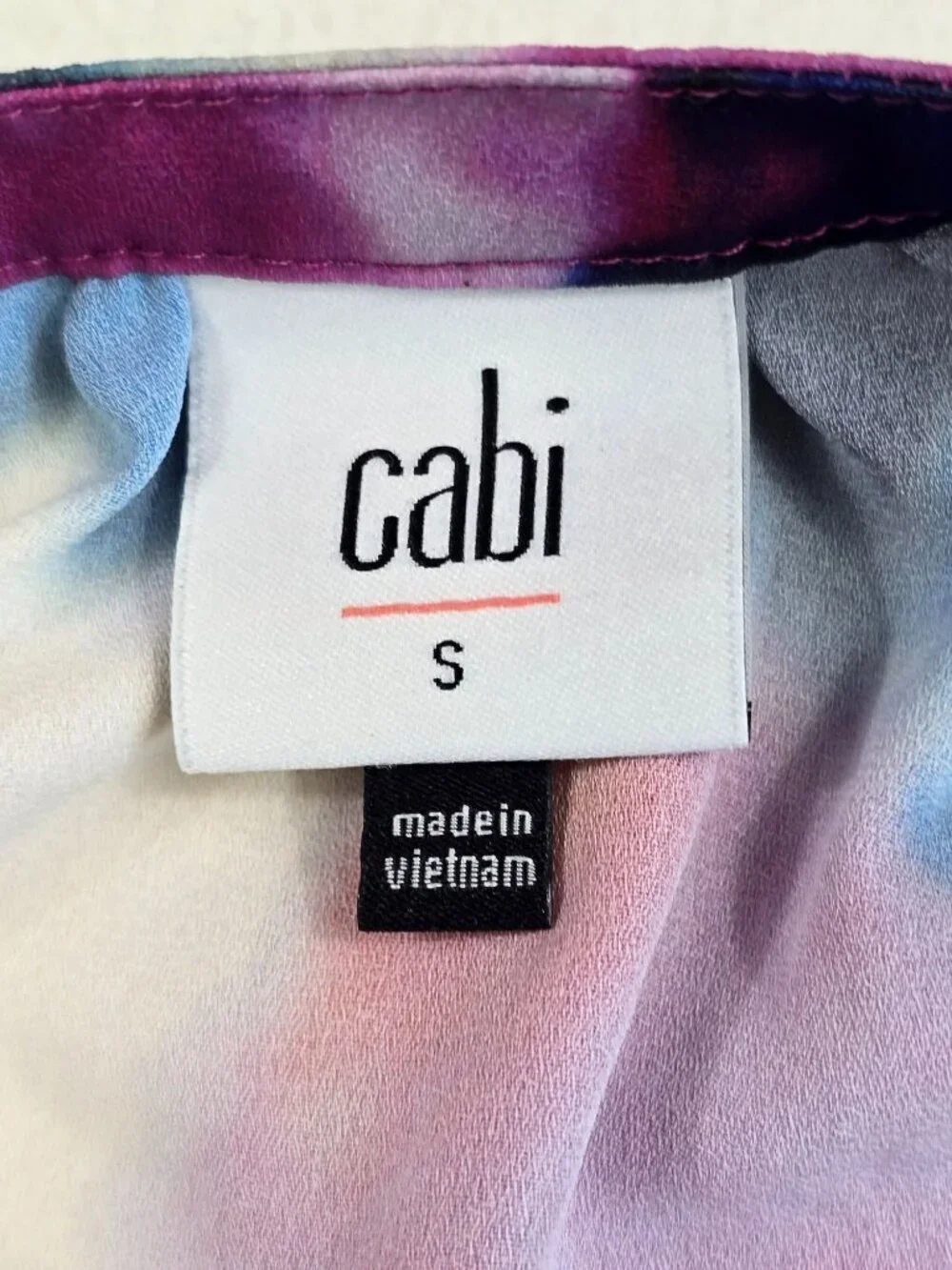 Cabi Womens Small Multicolor Tie-Dye Halter Sun Dress - Picture 3 of 6